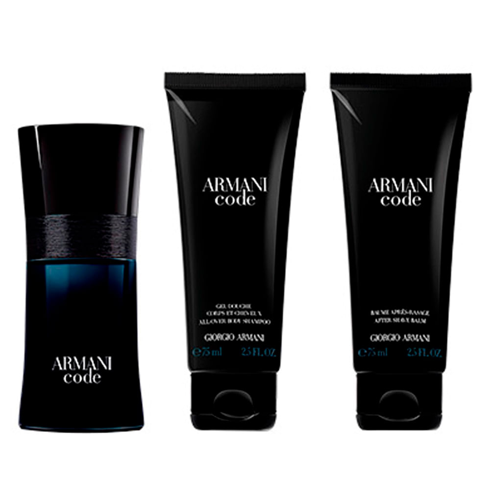 P. ARMANI CODE KIT EDT MAS 50ML + GEL BANHO  + PÓS BARBA P